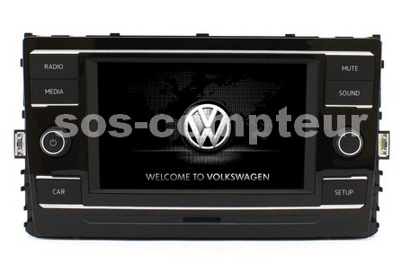 Remplacement Écran LCD Afficheur Radio Navigation Volkswagen Polo 6C (2014 - 2017)