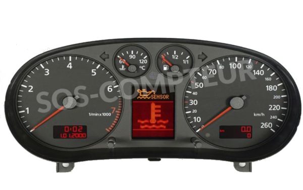 Réparation compteur Audi A3 (8L)-(1996-2003)  pixels LCD